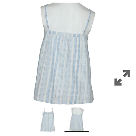 Bob Timberlake Blue White Stripe Camisole NWT - Picture 6 of 6